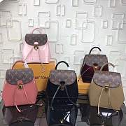  Forubags Louis Vuitton Monogram Blended Fabrics Leather Elegant Style Backpacks Ville rose  - 5