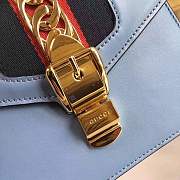 Forubags Gucci 470270 Sylvie Leather mini Bag light blue - 4