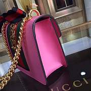 Forubags Gucci Sylvie Leather mini Bag 431666 pink - 6