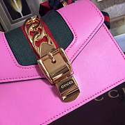 Forubags Gucci Sylvie Leather mini Bag 431666 pink - 4