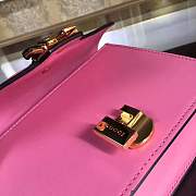 Forubags Gucci Sylvie Leather mini Bag 431666 pink - 3