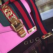 Forubags Gucci Sylvie Leather mini Bag 431666 pink - 2