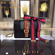 Forubags Gucci Sylvie Leather mini Bag 431666 black - 1