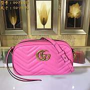 Replica GUCCI GG Marmont matelasse shoulder bag 447632 rose - 1