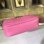 Replica GUCCI GG Marmont matelasse shoulder bag 447632 rose - 2