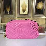 Replica GUCCI GG Marmont matelasse shoulder bag 447632 rose - 5