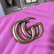 Replica GUCCI GG Marmont matelasse shoulder bag 447632 rose - 6