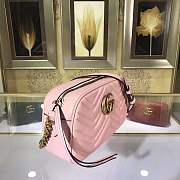 Forubags GUCCI GG Marmont matelasse shoulder bag 447632 pink - 6
