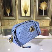 Forubags GUCCI GG Marmont matelasse shoulder bag 447632 blue - 2