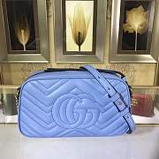 Forubags GUCCI GG Marmont matelasse shoulder bag 447632 blue - 4