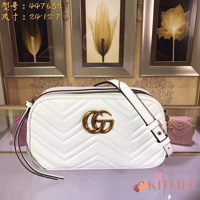 Forubags Gucci GG Marmont Matelassé 447632 white - 1