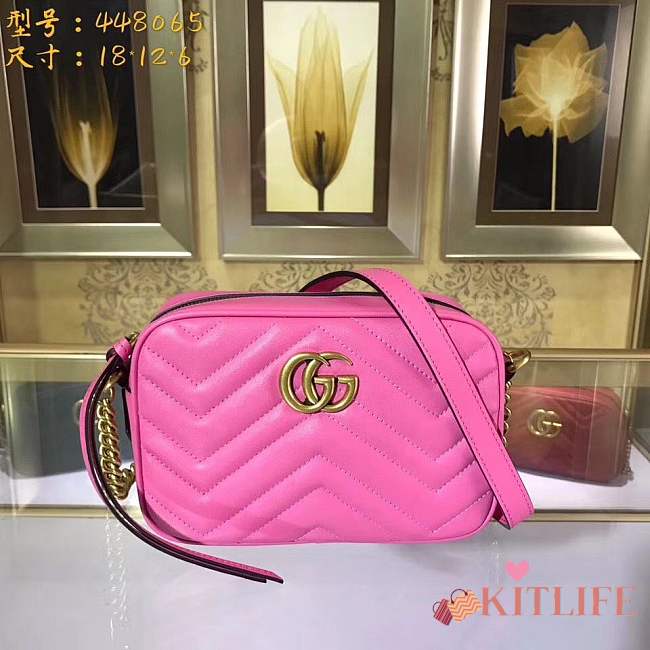 Forubags Gucci GG Marmont Matelassé 448065 rose - 1