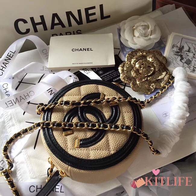  Chanel 18ss Flap Vintage Mini bag Beige - 1