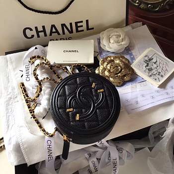 Chanel 18ss Flap Bag Vintage Mini Black A1