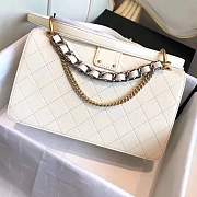  Chanel Flap Bag White 24cm - 6