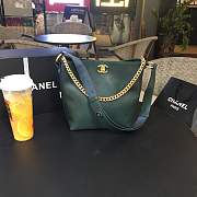 Chanel HOBO Handbag 93660# green - 6