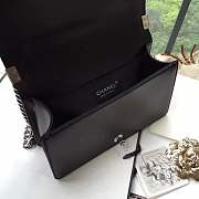 Chanel Multicolor Chevron Medium Boy Bag Black A67086 VS08027 - 4