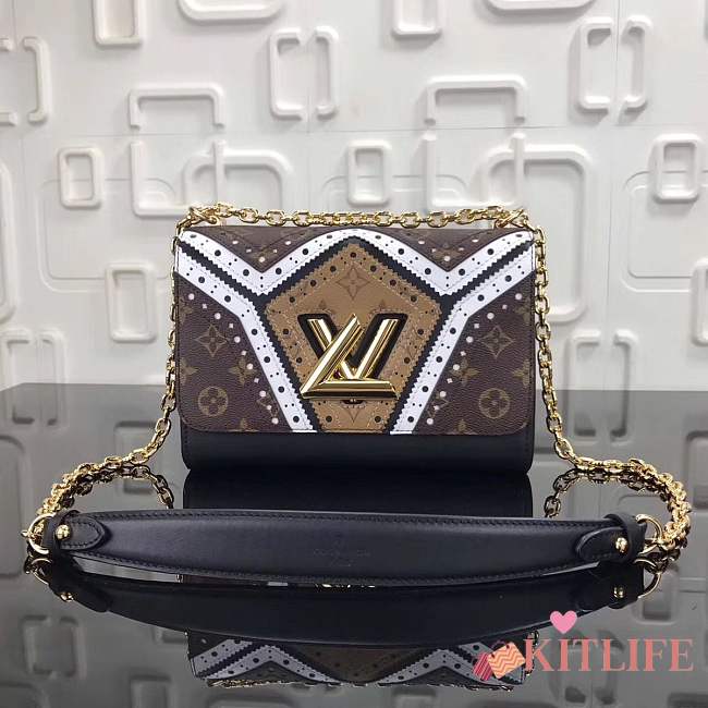 Forubags Louis Vuitton MM Handbag Twist Monogram Chain Shoulder Bag M44214  - 1