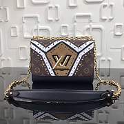 Forubags Louis Vuitton MM Handbag Twist Monogram Chain Shoulder Bag M44214  - 1
