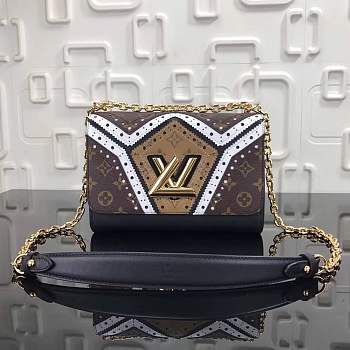 Forubags Louis Vuitton MM Handbag Twist Monogram Chain Shoulder Bag M44214 