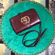 Forubags Gucci Arli small shoulder bag Style ‎550129 0V10G 6629 burgundy - 2