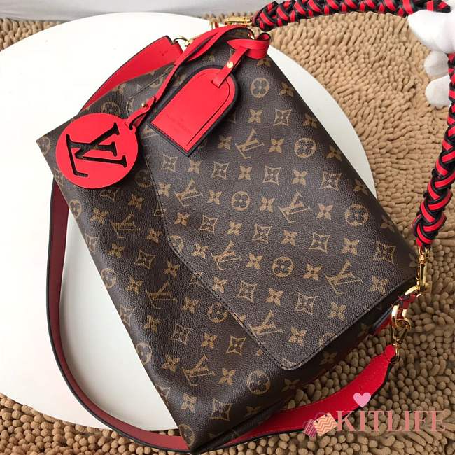  Forubags Louis Vuitton M43953 Beaubourg Monogram Canvas Bags Red - 1