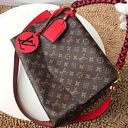  Forubags Louis Vuitton M43953 Beaubourg Monogram Canvas Bags Red - 1