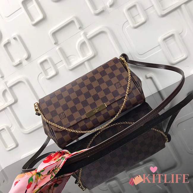 Forubags Louis Vuitton  Favorite Mm Monogram Brown Canvas Clutch N41274 - 1