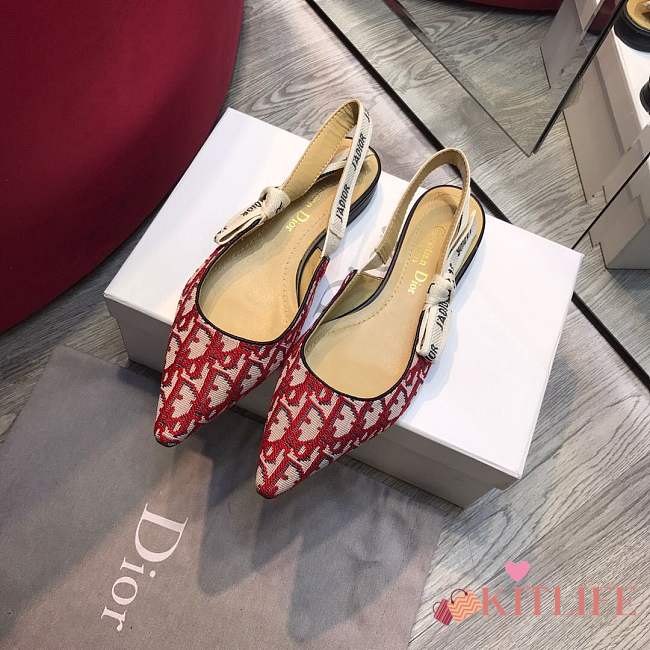 Forubags dior 19ss CD red flat shoes - 1