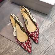 Forubags dior 19ss CD red flat shoes - 4