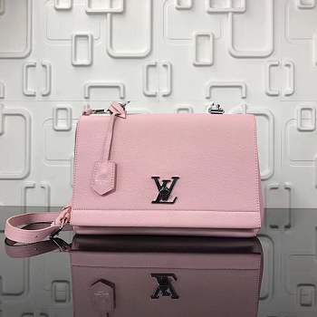 Louis Vuitton Original Leather LOCKME II Bag Pink