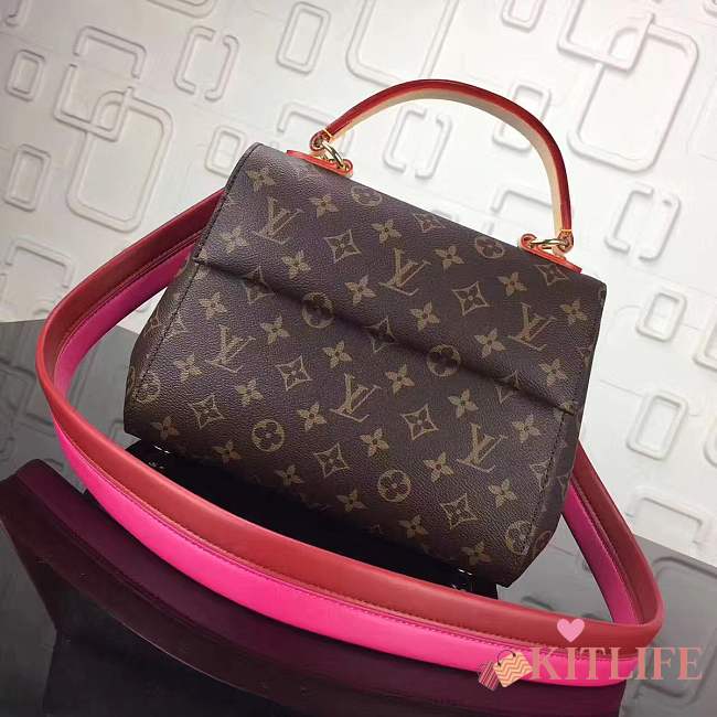 Forubags Louis Vuitton Monogram Canvas Cluny BB Top Handles Handbag Vieux Rose M42738  - 1