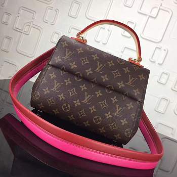 Forubags Louis Vuitton Monogram Canvas Cluny BB Top Handles Handbag Vieux Rose M42738 