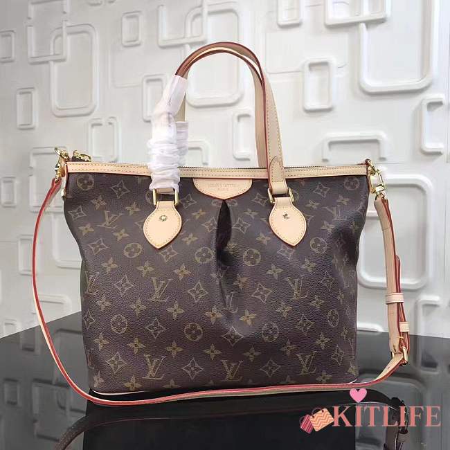 Louis Vuitton LV Palermo PM Satchel Shoulder Bag M40145 Monogram 1506 - 1