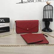 Louis Vuitton MONOGRAM EMPREINTE Monogram 2WAY Chain Plain Leather M64065 - 1