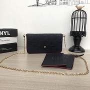 Louis Vuitton MONOGRAM EMPREINTE Monogram 2WAY Chain Plain Leather navy blue M64099  - 5