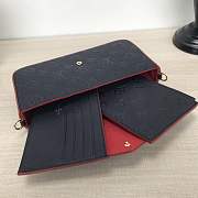 Louis Vuitton MONOGRAM EMPREINTE Monogram 2WAY Chain Plain Leather navy blue M64099  - 4