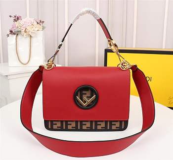 forubags FENDI KAN I LOGO handbag red