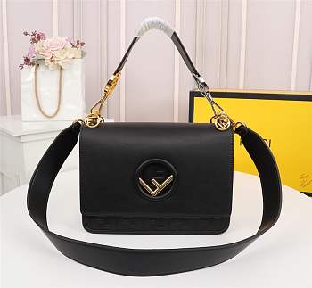 forubags FENDI KAN I LOGO handbag black