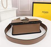 FENDI KAN I LOGO handbag brown - 3