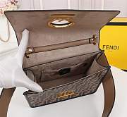 FENDI KAN I LOGO handbag brown - 4