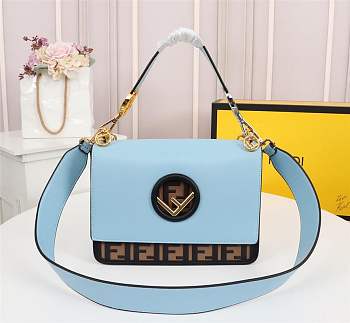 forubags FENDI KAN I LOGO handbag light blue