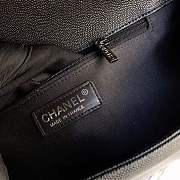 Forubags Chanel 30cm Le Boy Caviar bag gun black hardware - 3