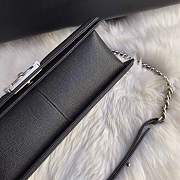 Forubags Chanel 28cm Large Boy Caviar Handbag silver hardware - 2