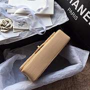Forubags Chanel Chevron flap bag Apricot lambskin gold metal medium A01112 - 4