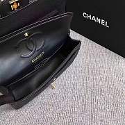 Forubags Chanel Caviar calfskin flap bag black gold metal medium 1112 - 4