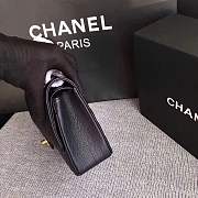Forubags Chanel Caviar calfskin flap bag black gold metal medium 1112 - 3
