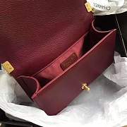 Forubags Chanel Burgundy Quilted Boy Bag 25cm  with Top Handle - 3