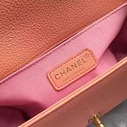 Forubags Chanel PINK Quilted Boy Bag 25cm with Top Handle - 5