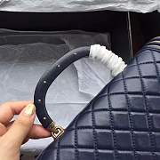 Forubags Chanel Boy Bag Lambskin with handle Royal blue - 6